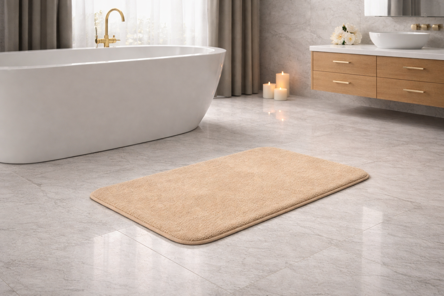 Luroon FlatSoft — Ultra-Plush Rectangular Memory Foam Mat