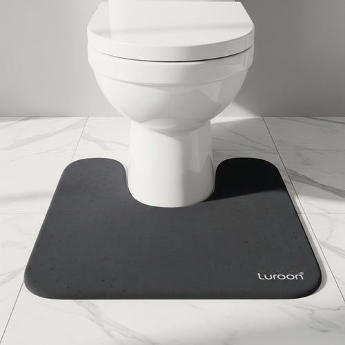 Luroon U-Comfort  — Contoured Memory Foam Mat for Toilet Base